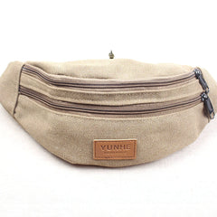 Canvas Waist Bag Crossbody Purse Functional Fanny Pack