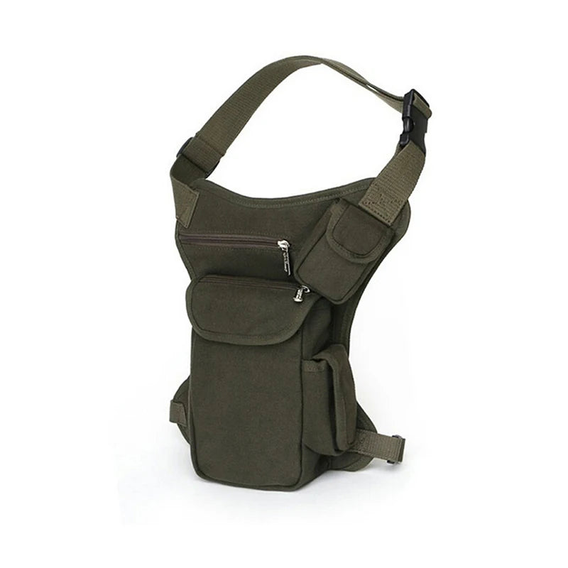 Canvas Waist Thigh Drop Leg Bag Motorcycle Hip Fanny Pack