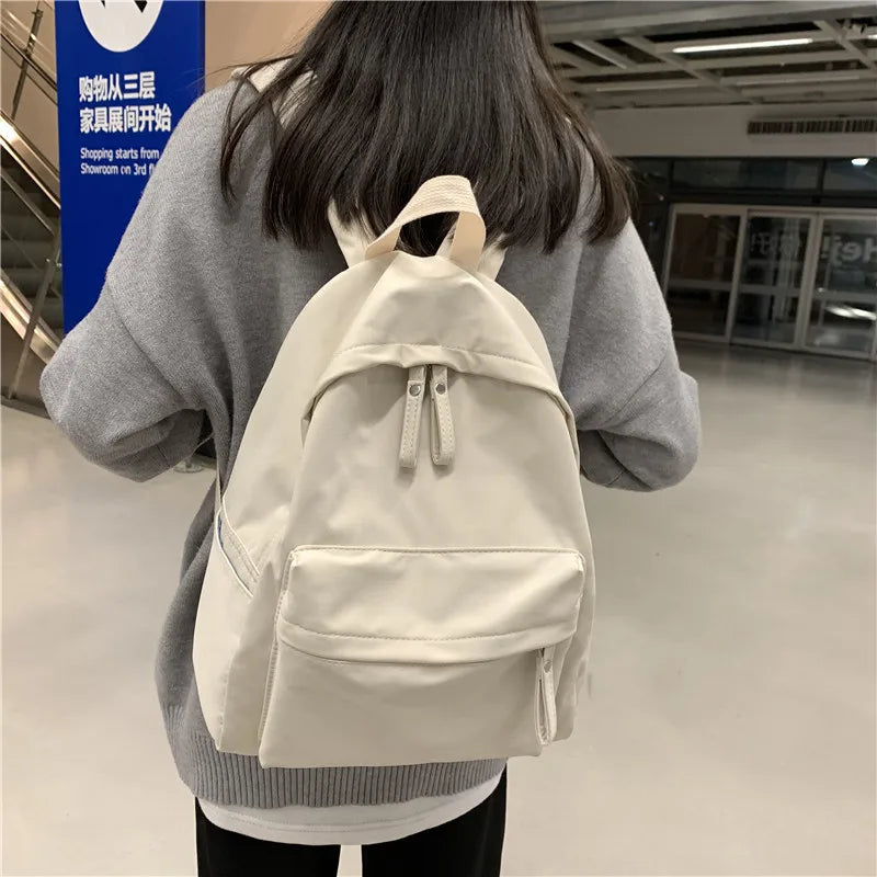 Canvas Women Backpack Anti-theft Shoulder Bag Laptop Large Capacity