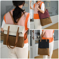 Canvas Women Shoulder Bags Large Capacity Backpack Female Tote Messenger Bag