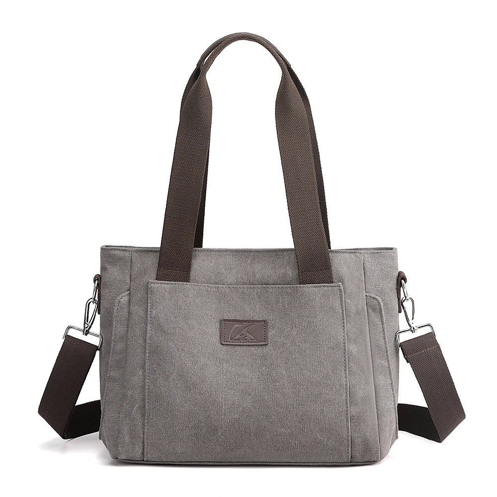Canvas Women Large Shoulder bags Female Crossbody Bag Top-Handle Messenger Bags