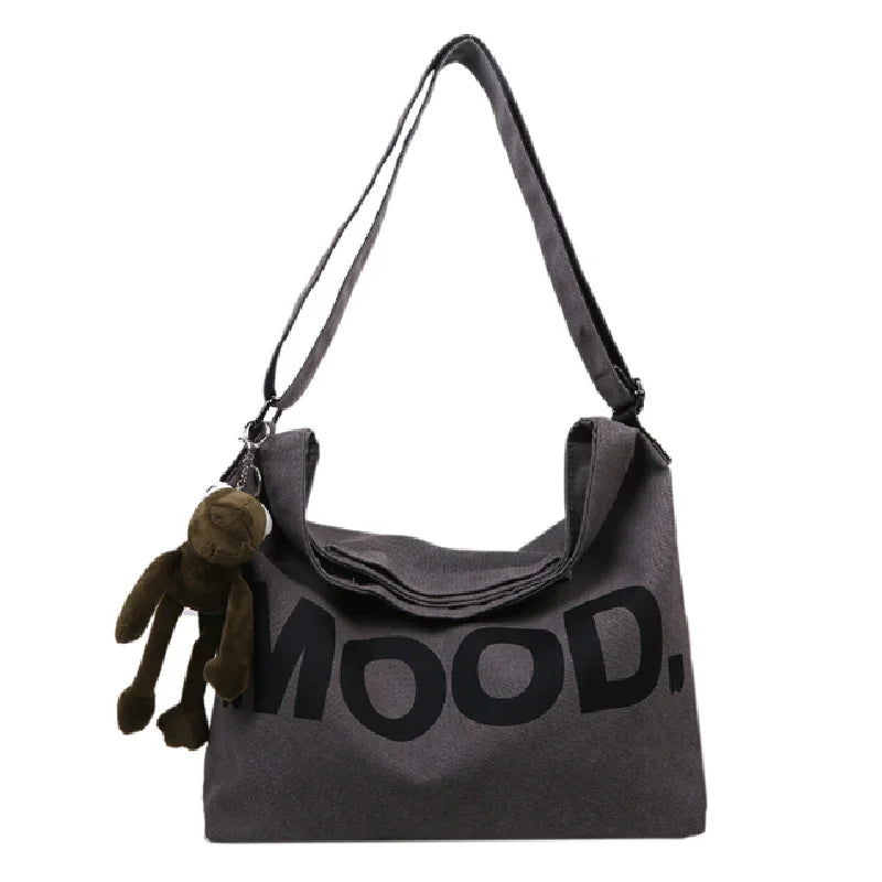 Art Vintage Canvas Messenger Bag Large Shoulder Satchel