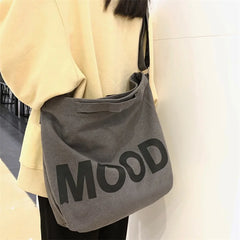 Vintage Canvas Women Messenger Bag Harajuku Large Crossbody School