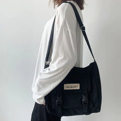 Canvas Women Messenger Bag Large Shoulder Crossbody Bags Nylon Cloth Handbags