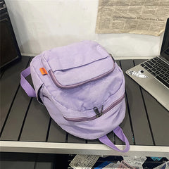 Vintage Canvas Small Backpack for Women