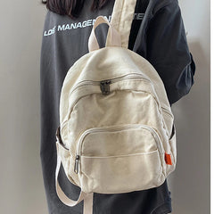 Vintage Canvas Small Backpack for Women