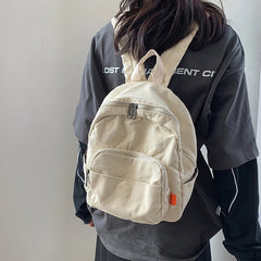 Vintage Canvas Small Backpack for Women