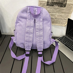 Vintage Canvas Small Backpack for Women