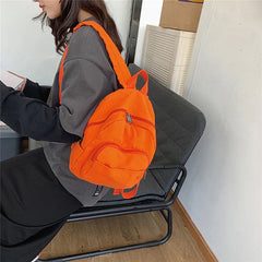 Vintage Canvas Small Backpack for Women