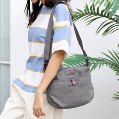 Canvas Shoulder Bag for Women High Ladies Messenger Crossbody Bag