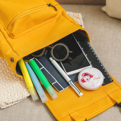 Canvas Kids Backpack Autumn Winter Cats Anti-Lost Boys Girls Schoolbags