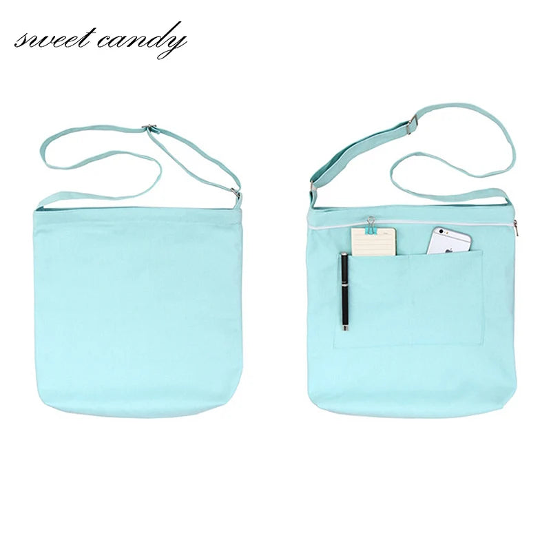Canvas Shoulder Bag Messenger Bag Ladies Handbag Large Capacity