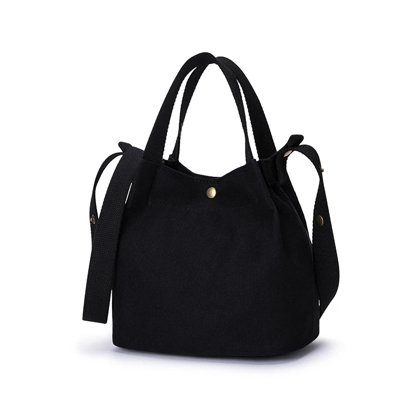 Literary Canvas Shoulder Bag Mini Messenger Bag Women