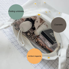 Canvas Small Shoulder Purse Handbag for Shopping Women