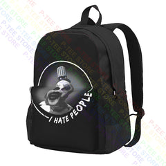 Captain Spaulding I Hate People Horror Halloween Party Large Capacity Backpack
