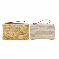 Summer Handbag Solid Weaving Bucket Shape Women