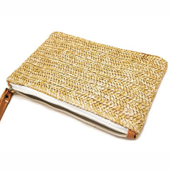 Summer Handbag Solid Weaving Bucket Shape Women
