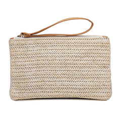 Summer Handbag Solid Weaving Bucket Shape Women