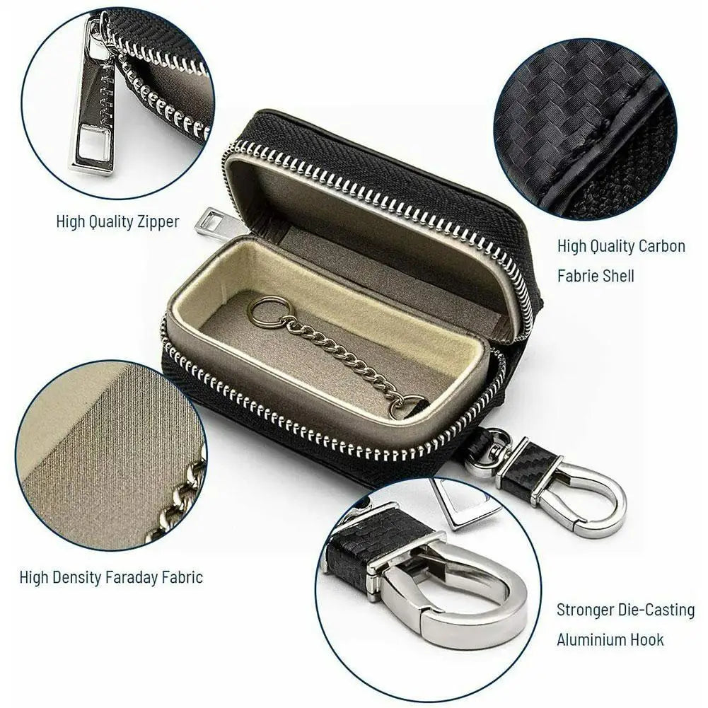 Car Key Bag RFID Signal Blocker Faraday Box Protector