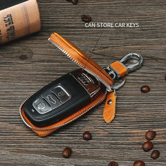Leather Retro Waist Hanging Men's First Layer Cowhide Car Key Bag