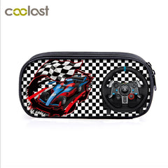 Car Truck Print Cosmetic Case Pencil Bag Kids Stationary School Supplies Gift