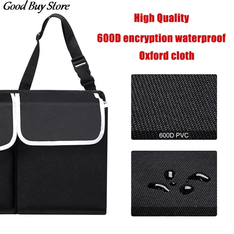 Car Trunk Organizer Back Seat Storage Bag Large Capacity Travel Pocket