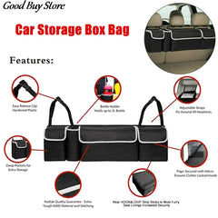 Car Trunk Organizer Back Seat Storage Bag Large Capacity Travel Pocket