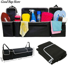 Car Trunk Organizer Back Seat Storage Bag Large Capacity Travel Pocket