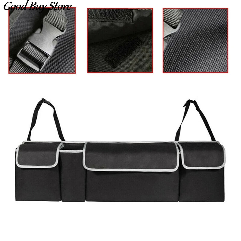 Car Trunk Organizer Back Seat Storage Bag Large Capacity Travel Pocket