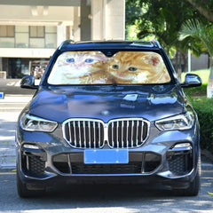 Car Windshield Sunshade Cat Sun Visor Solar Protection