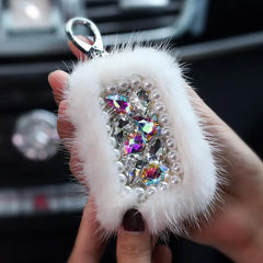 Car Key Case Universal Lady Key Protection Cover Diamond Key Case Car Keychain