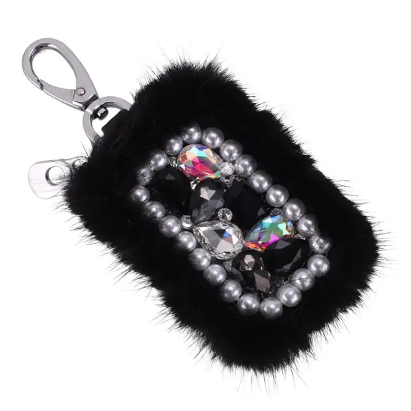 Car Key Case Universal Lady Key Protection Cover Diamond Key Case Car Keychain