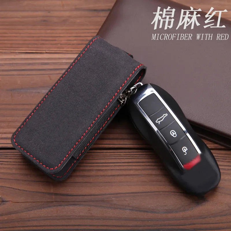 Men's Car Key Wallet for Porsches - Key Holder for Macan Panamera