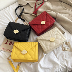 Car Line Stripe Women's Shoulder Bag Winter Business Handbag