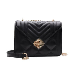 Car Line Stripe Women's Shoulder Bag Winter Business Handbag