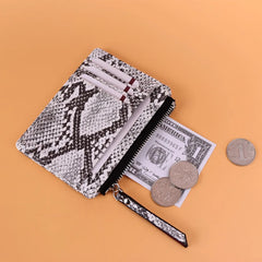Serpentine Short Wallet Purse Card Holders Handbag Clutch for Women