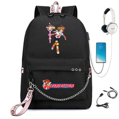 Cardcaptor Sakura Backpack USB Charging Headphone Schoolbag