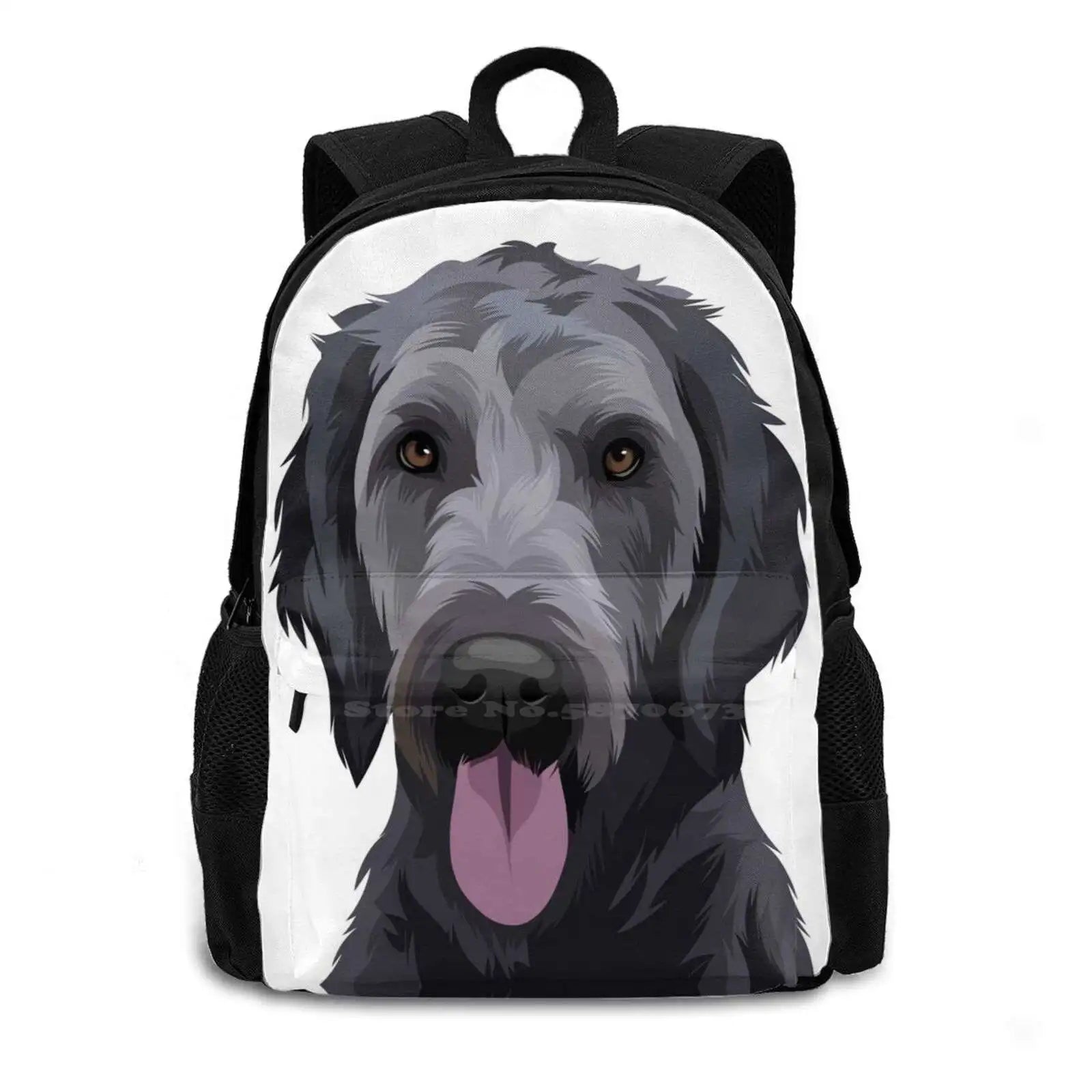 Cute Dog Doodle Backpack Schoolbag