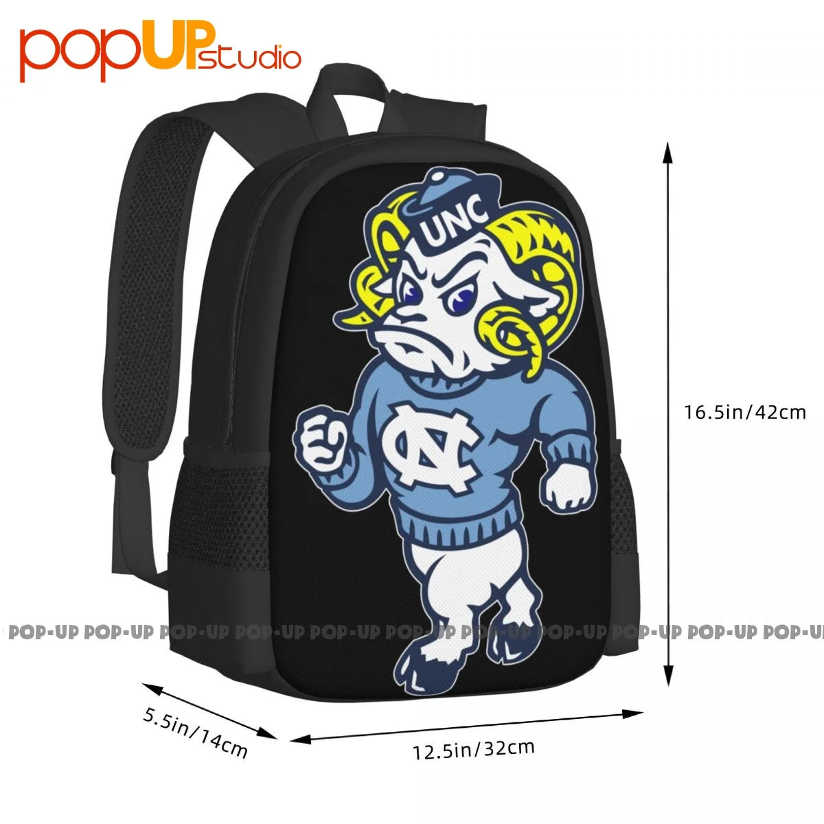 Carolina Tarheels Backpack Large Capacity Portable Sports Bag