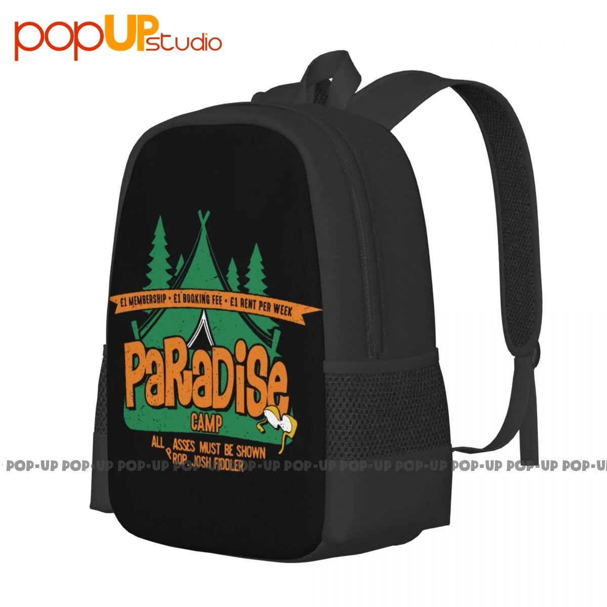 Paradise Camp Backpack Large Capacity Bookbag Swimming Storage Bag
