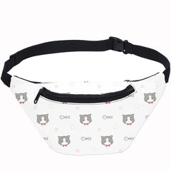 Cat Head Sports Waist Bag Running Belt Waist Pack Small Shoulder Bag Crossbody