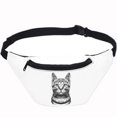 Cat Head Sports Waist Bag Running Belt Waist Pack Small Shoulder Bag Crossbody