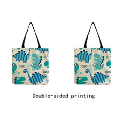 Dinosaur Tote Bag Eco-Friendly High Capacity Travel Handbag