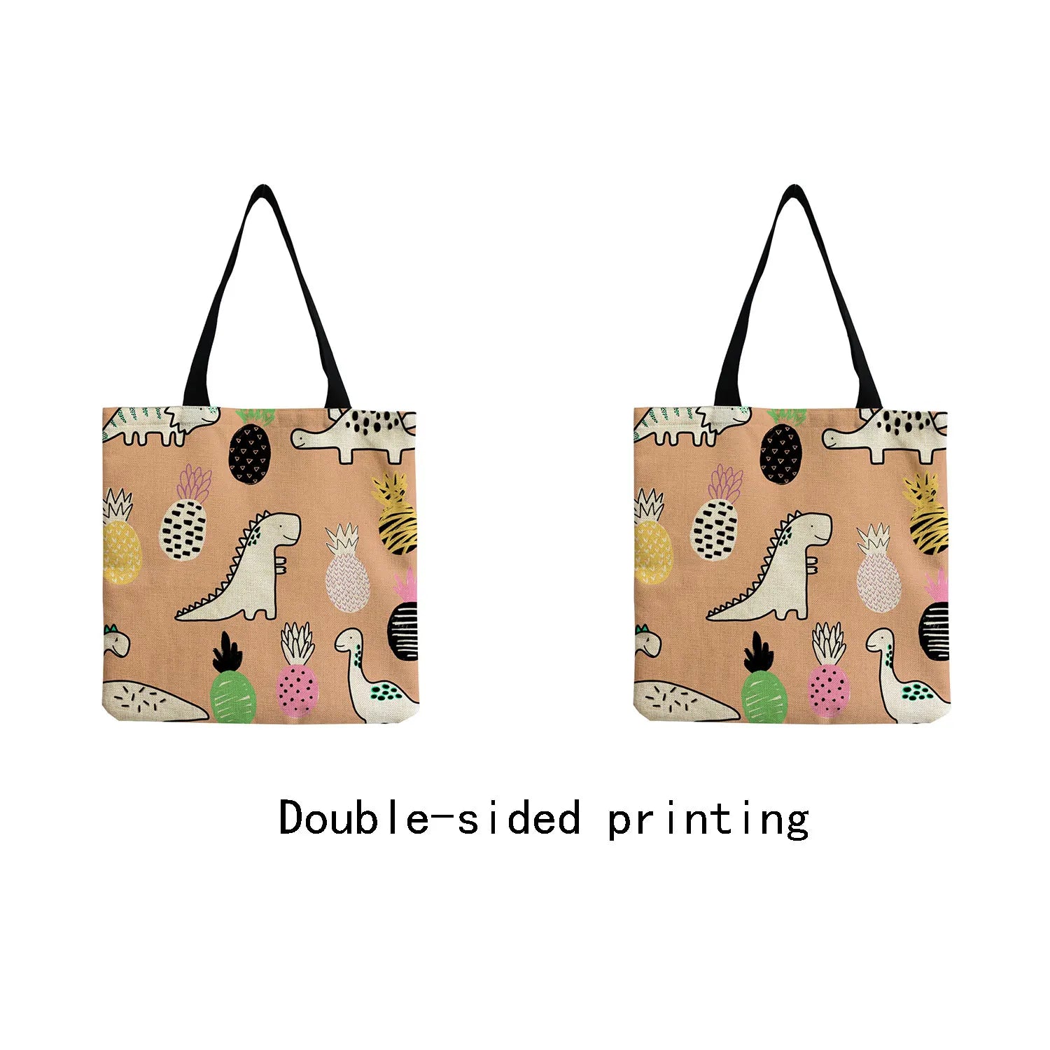 Dinosaur Print Women's Shoulder Bag Portable Shopping Handbag 2022 Totebags