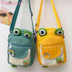 Cartoon Animal Girl Nylon Mobile Phone Bag with Earphone Hole