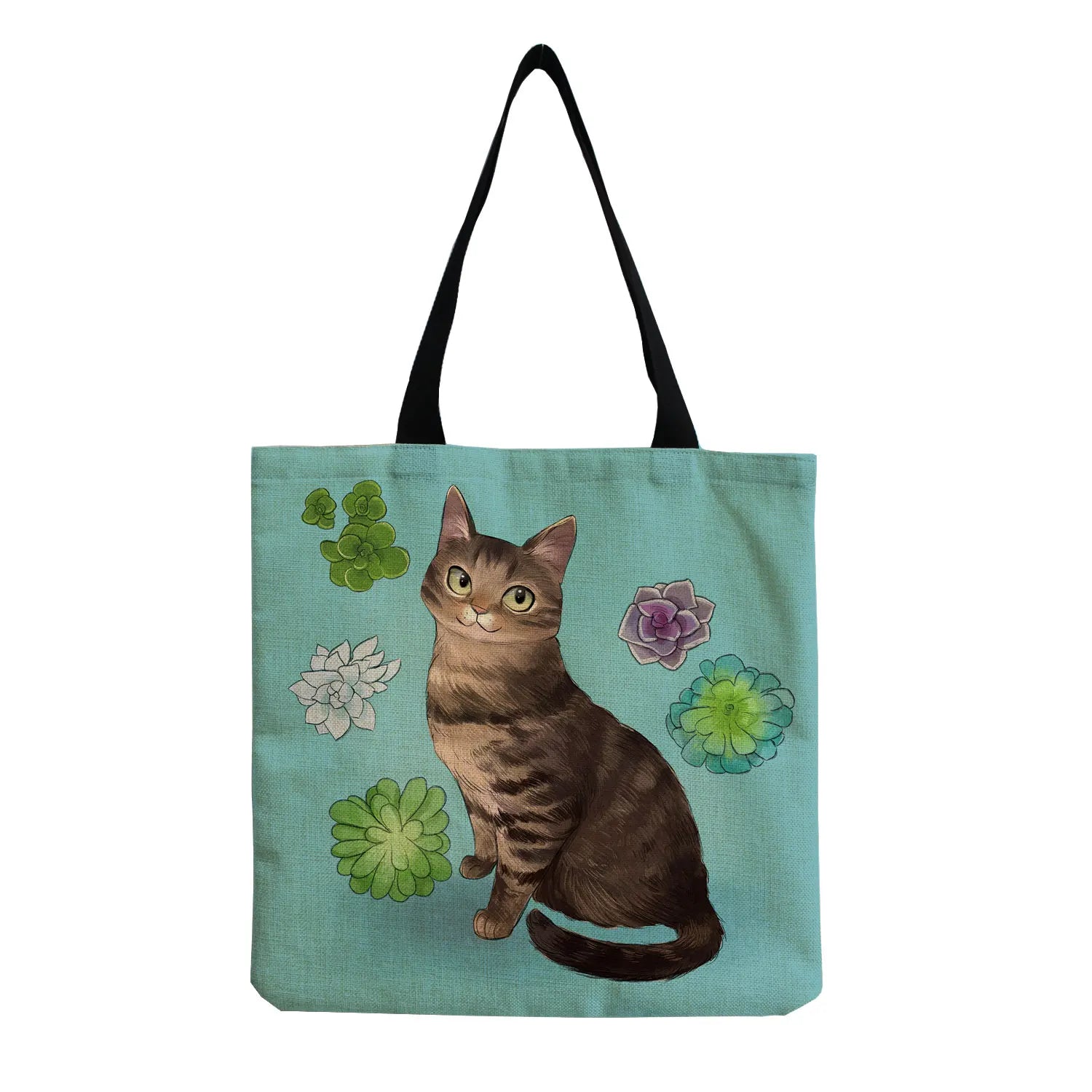 Cartoon Animal Printed Eco Reusable Handbag Shopping Tote Women