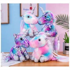 Animal Shaped Toy Crossbody Handbag Plush/Sequins for Girls
