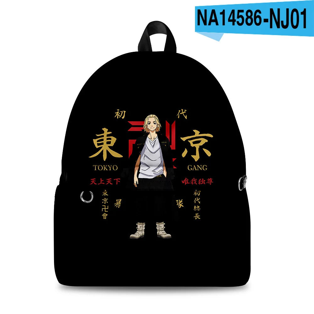 Tokyo Revengers Student Backpack 3D Print Waterproof Boys/Girls Travel Bag