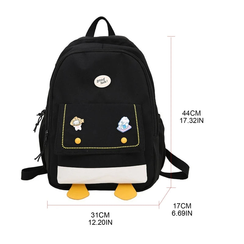 Anime Cartoon Backpack Harajuku School Bag for Women Teenagers