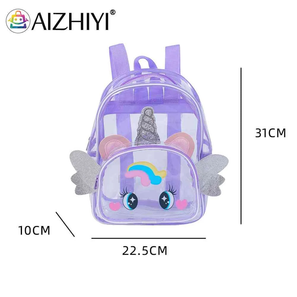 Clear Big Eyes Cartoon Backpack for Kids Girl Boy Children School Bags